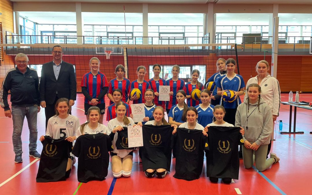 Volleyball-Mädchen gewinnen Kreisentscheid bei „Jugend trainiert für Olympia“